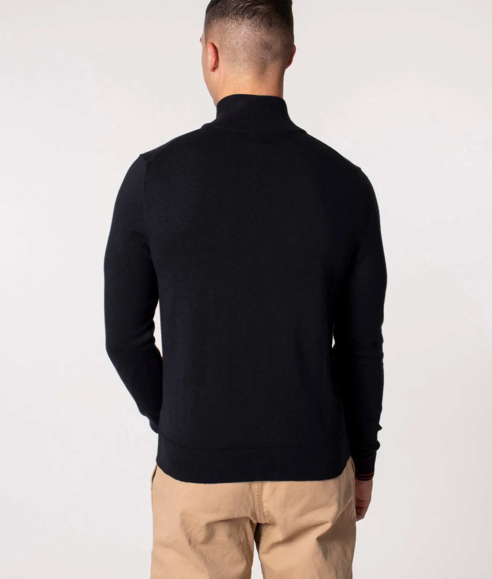 Quarter Zip Zebra Badge Jumper
