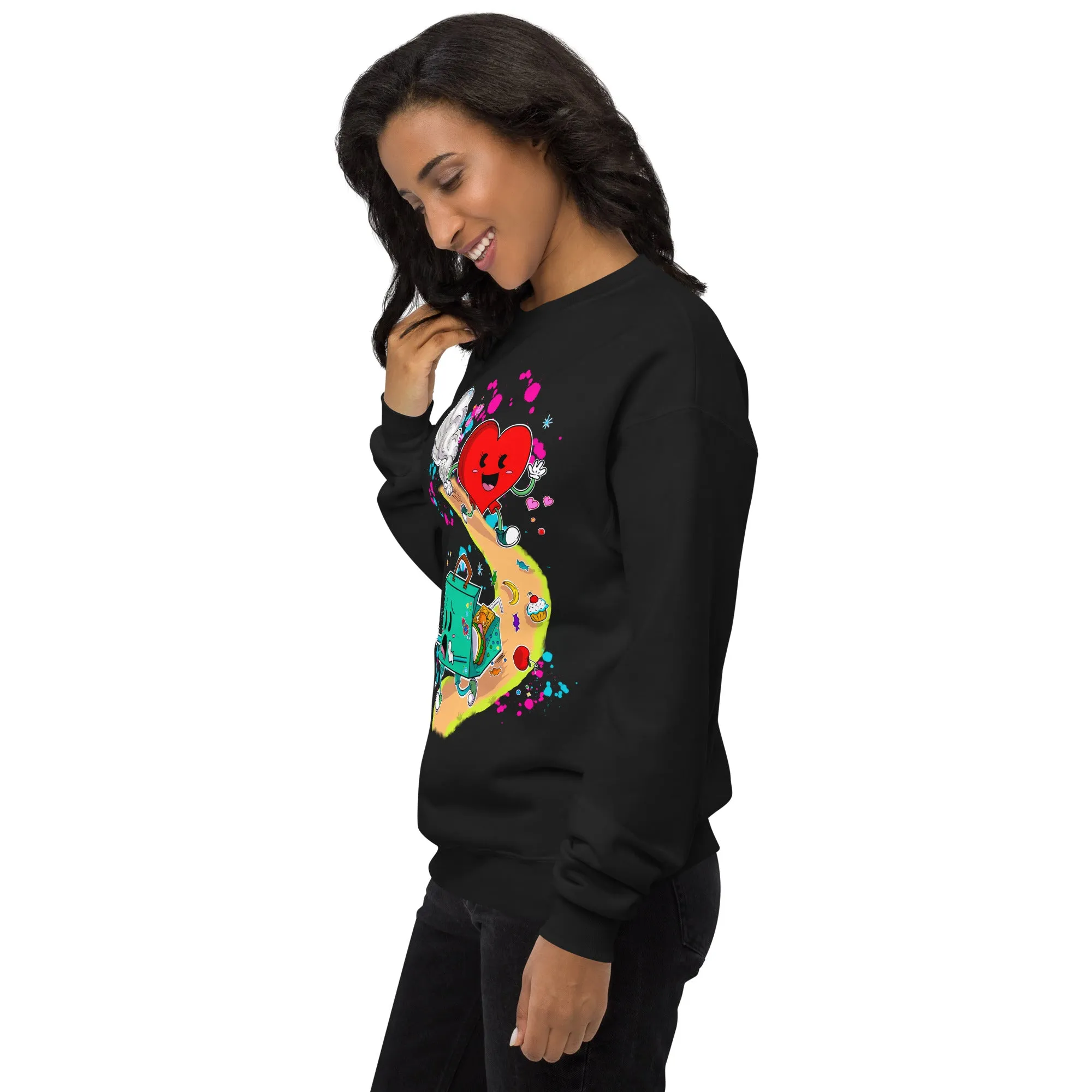 "The Heart Knows what it Wants" Fleece Sweatshirt