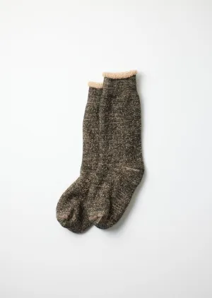 R1001-BR Double Face Crew Black/Brown