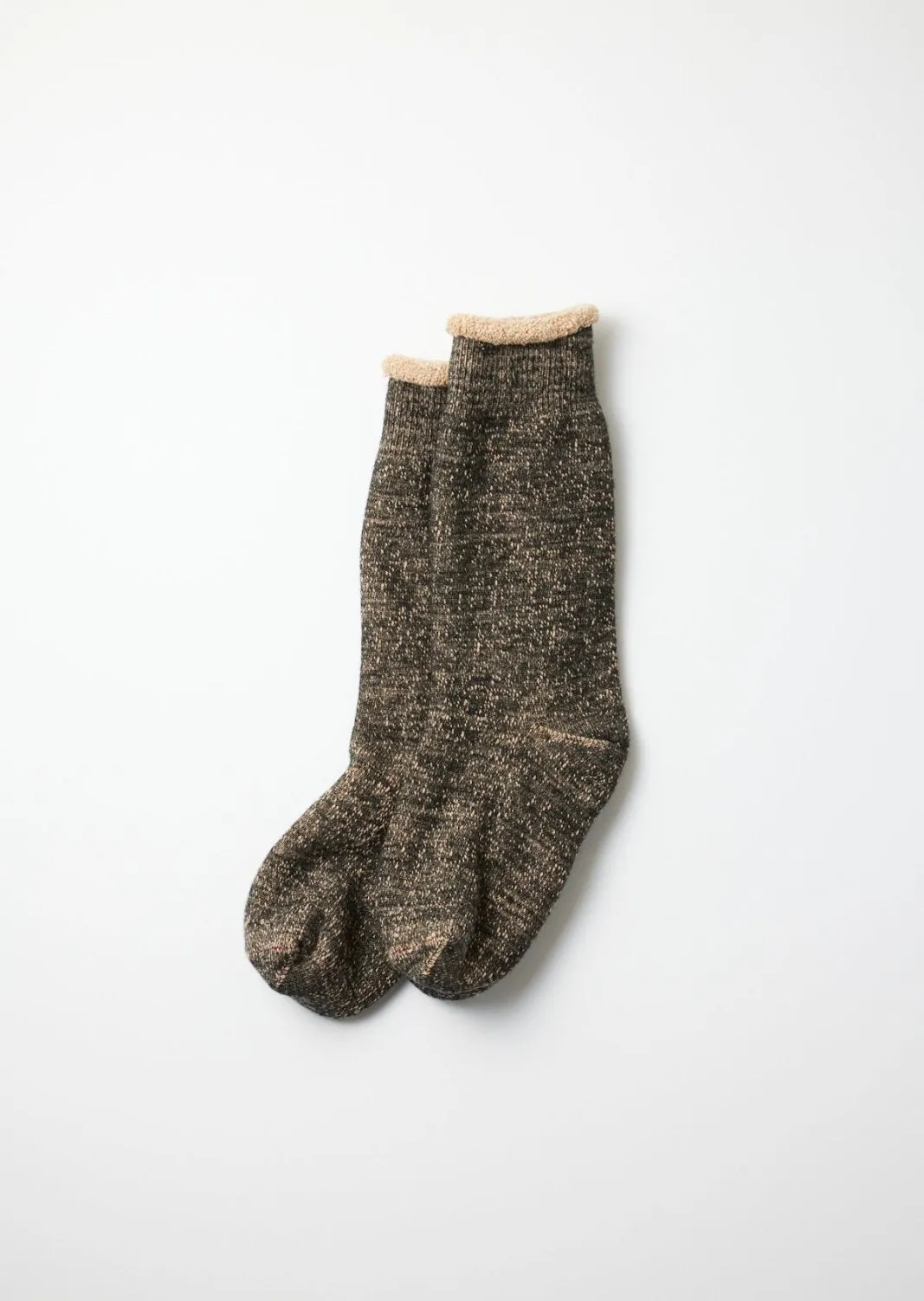 R1001-BR Double Face Crew Black/Brown