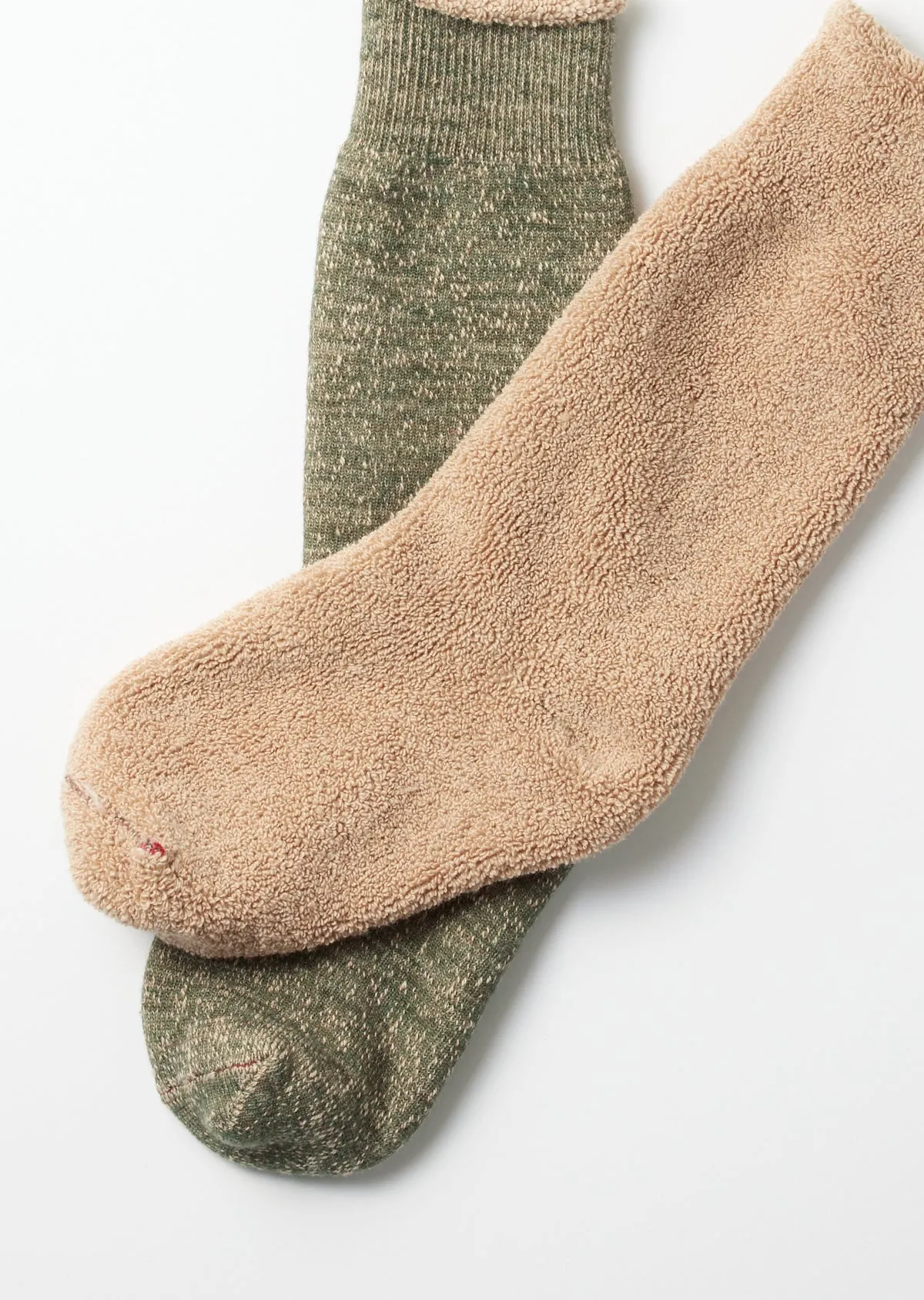 R1001-BR Double Face Crew Green/Brown