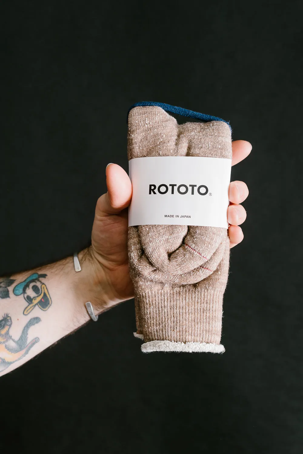 R1001 - Double Face Crew Socks Merino Wool OG - Camel