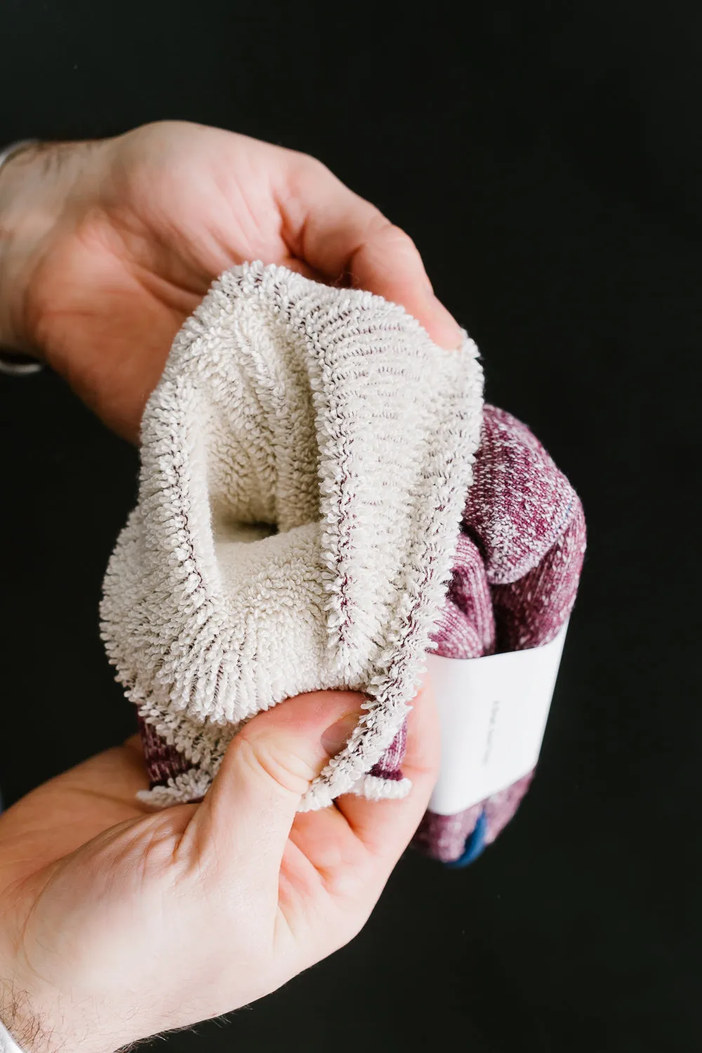 R1001 - Double Face Crew Socks Merino Wool OG - Grape