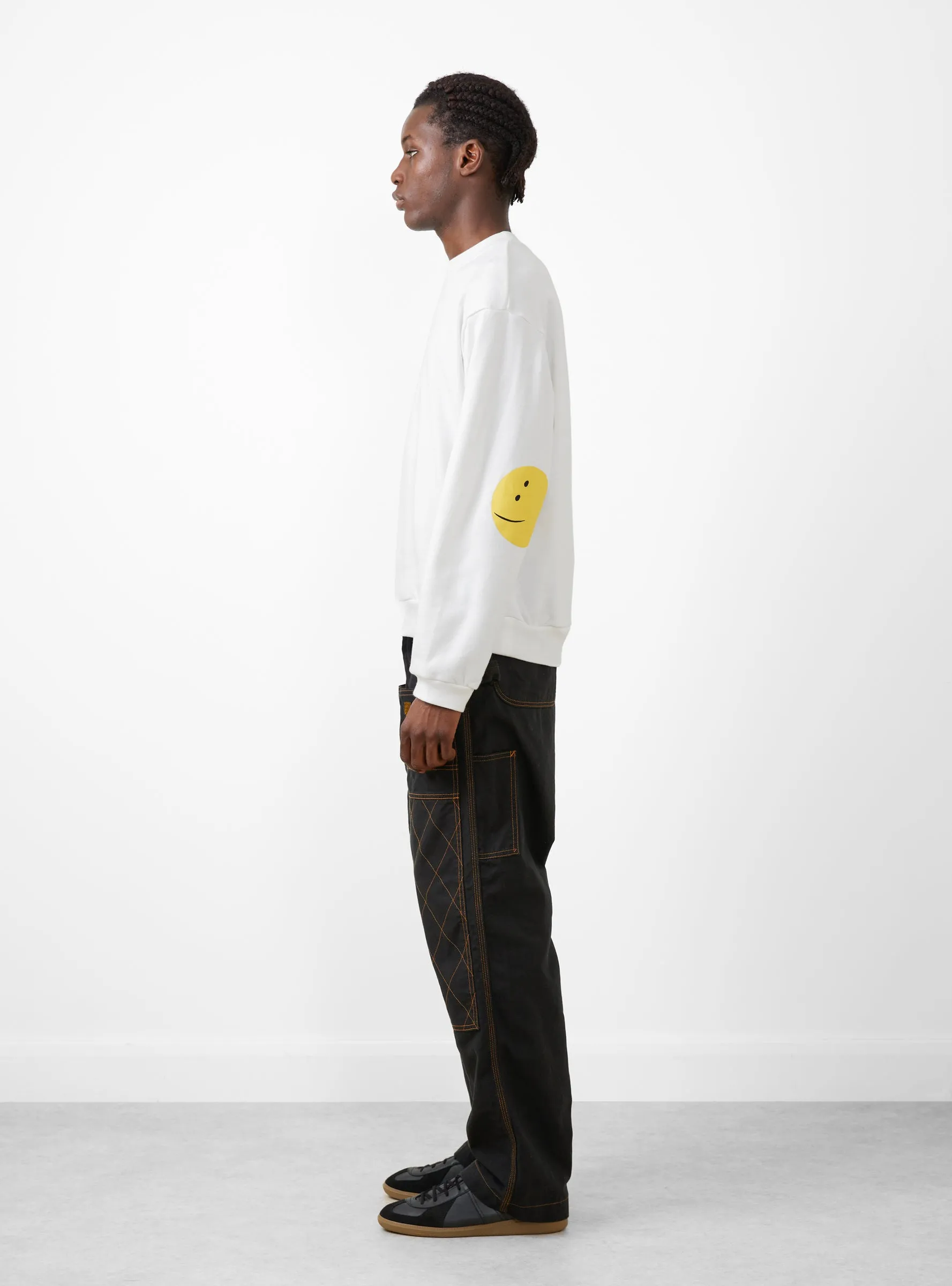 Rainbowy Profile Sweatshirt White