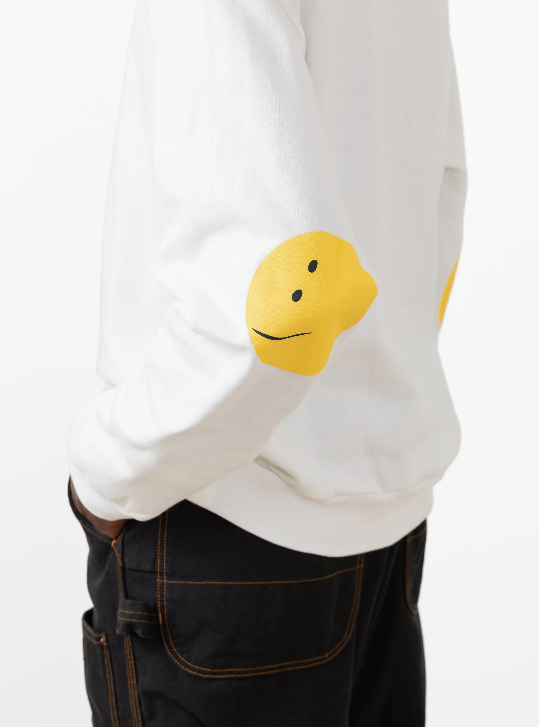 Rainbowy Profile Sweatshirt White