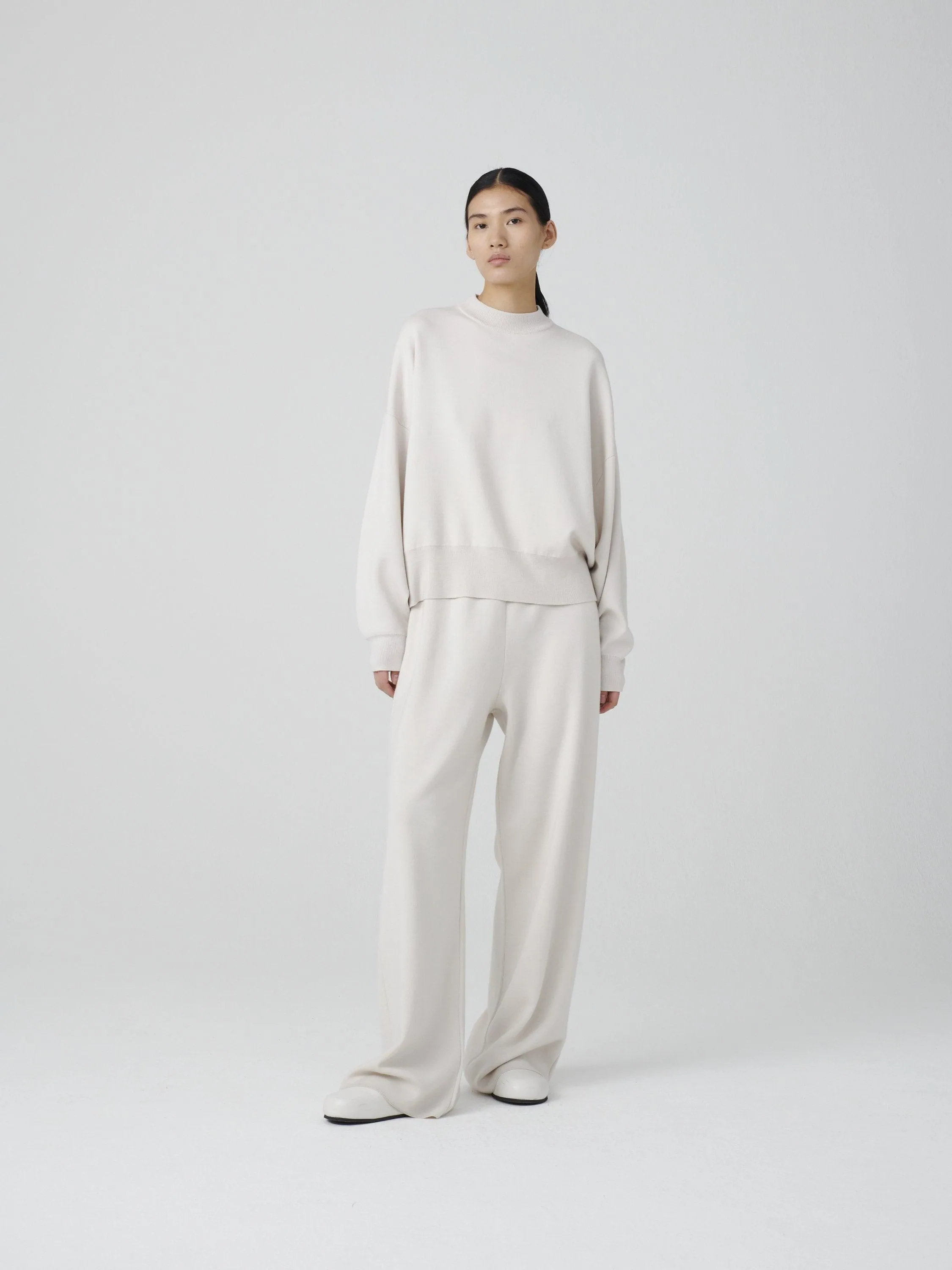 Rainer Double Faced Merino Knit - Dove