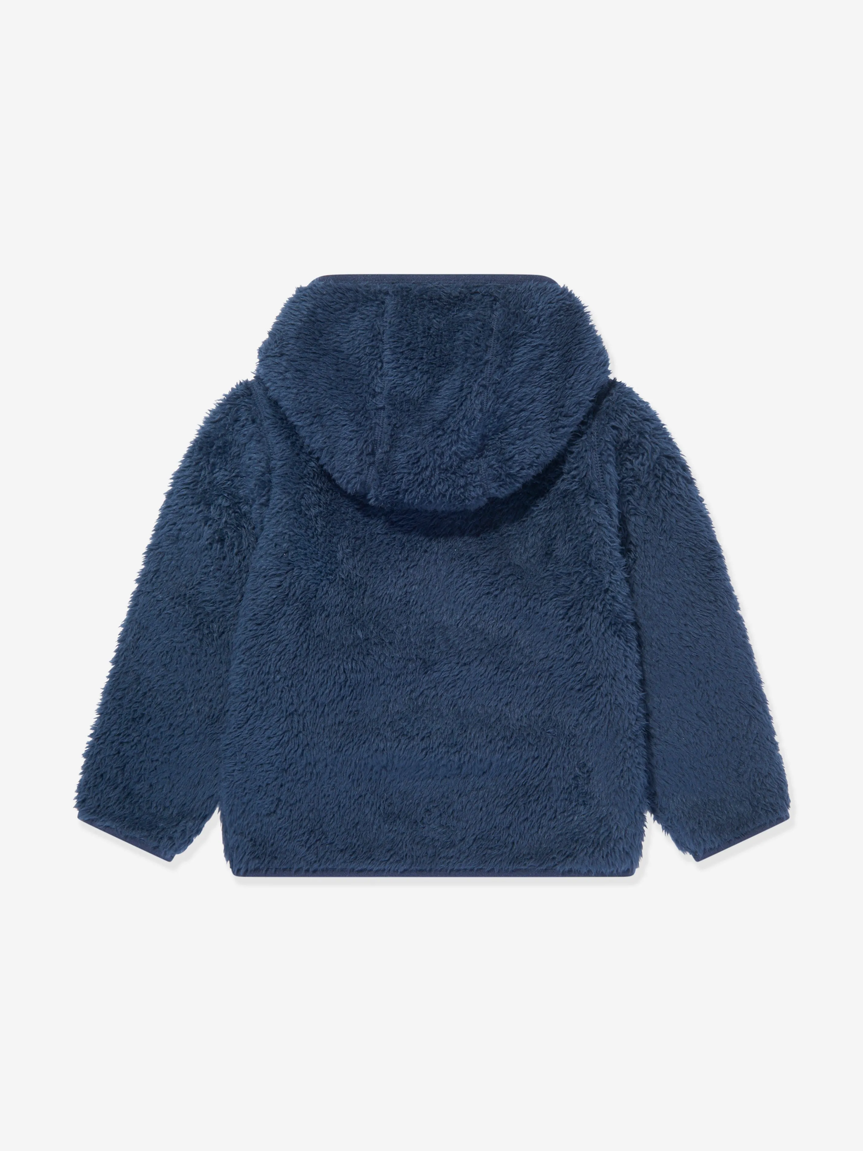Ralph Lauren Boys Curly Hi-Pile Zip Up Top in Navy