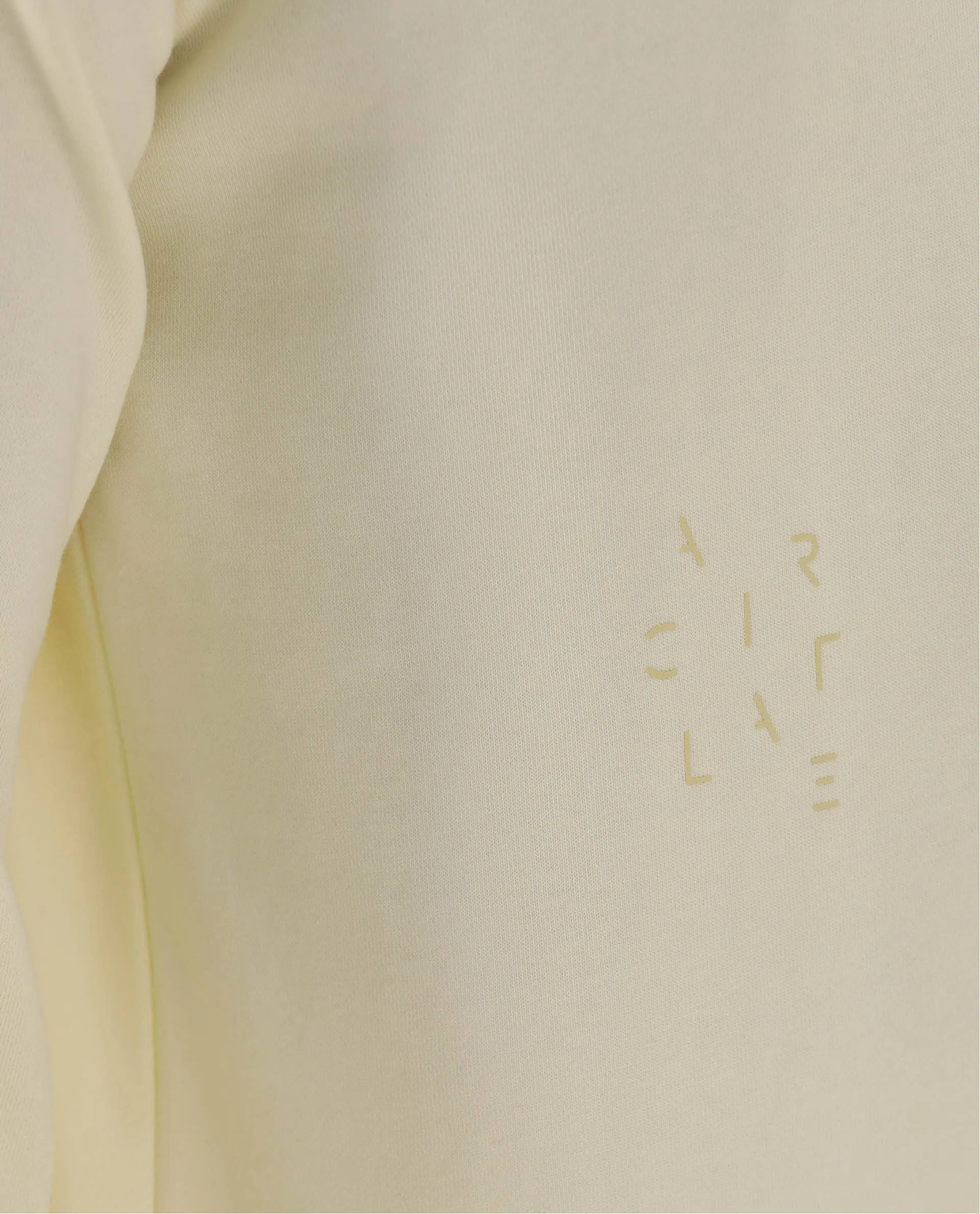 Rare Rabbit Articale Men's Arum Blonde Yellow Cotton Fabric Full Sleeves Solid Sweatshirt
