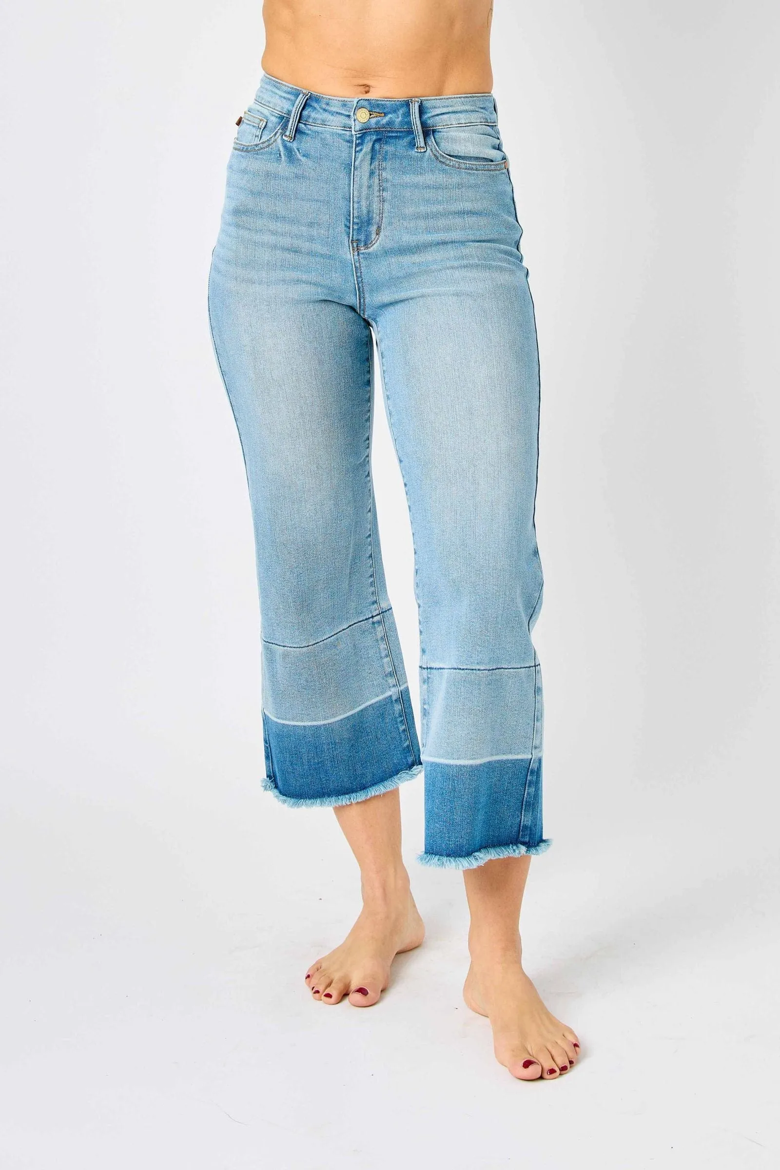 Release Hem Wide Crop by Judy Blue