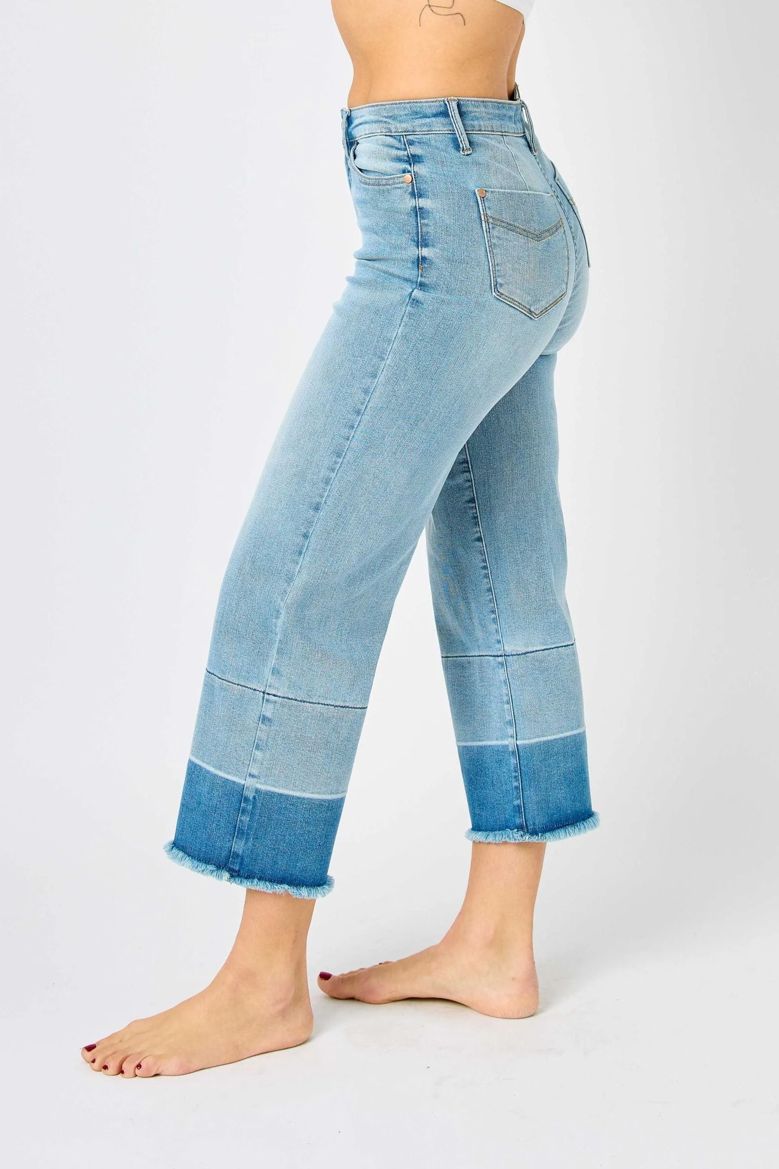 Release Hem Wide Crop by Judy Blue