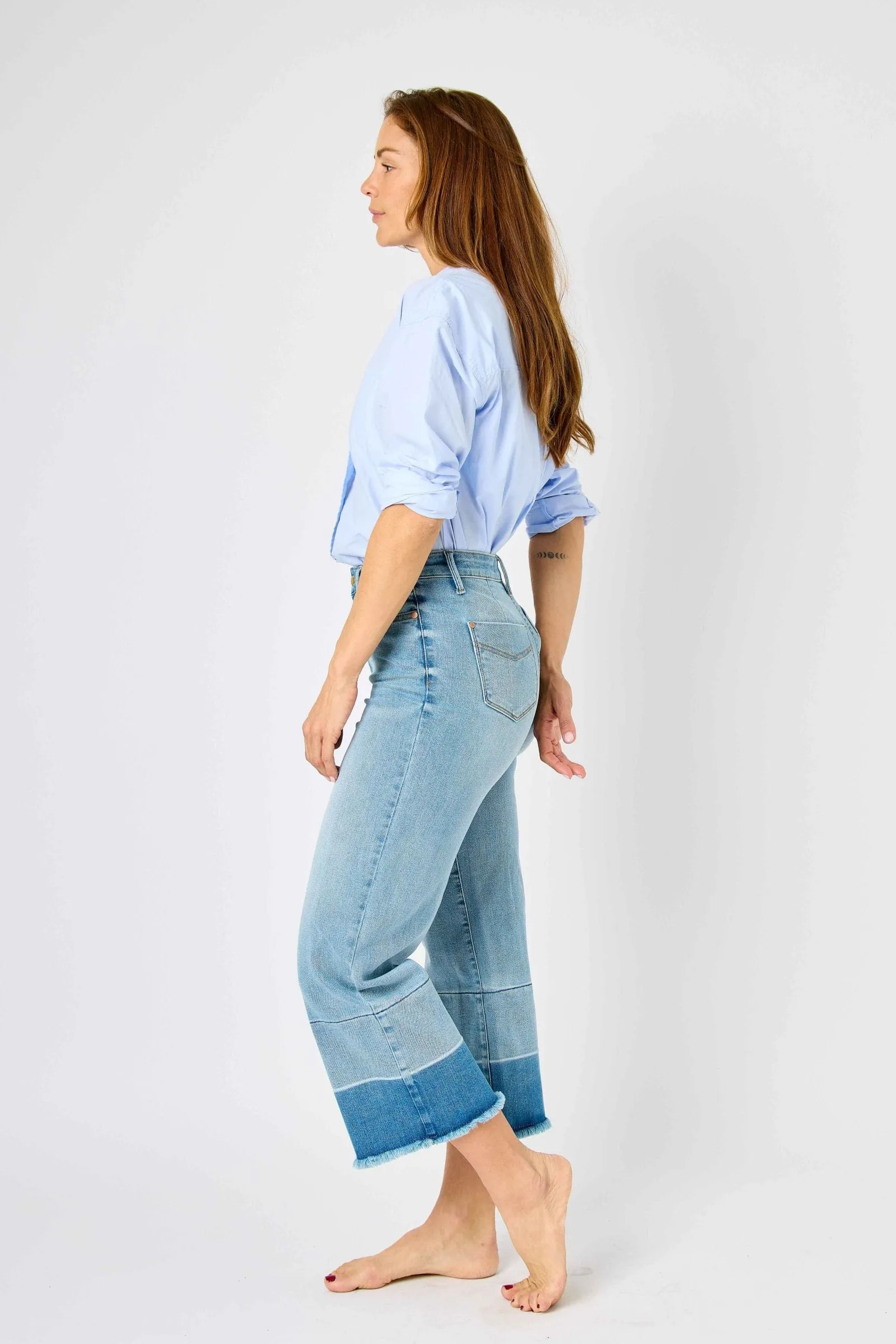 Release Hem Wide Crop by Judy Blue