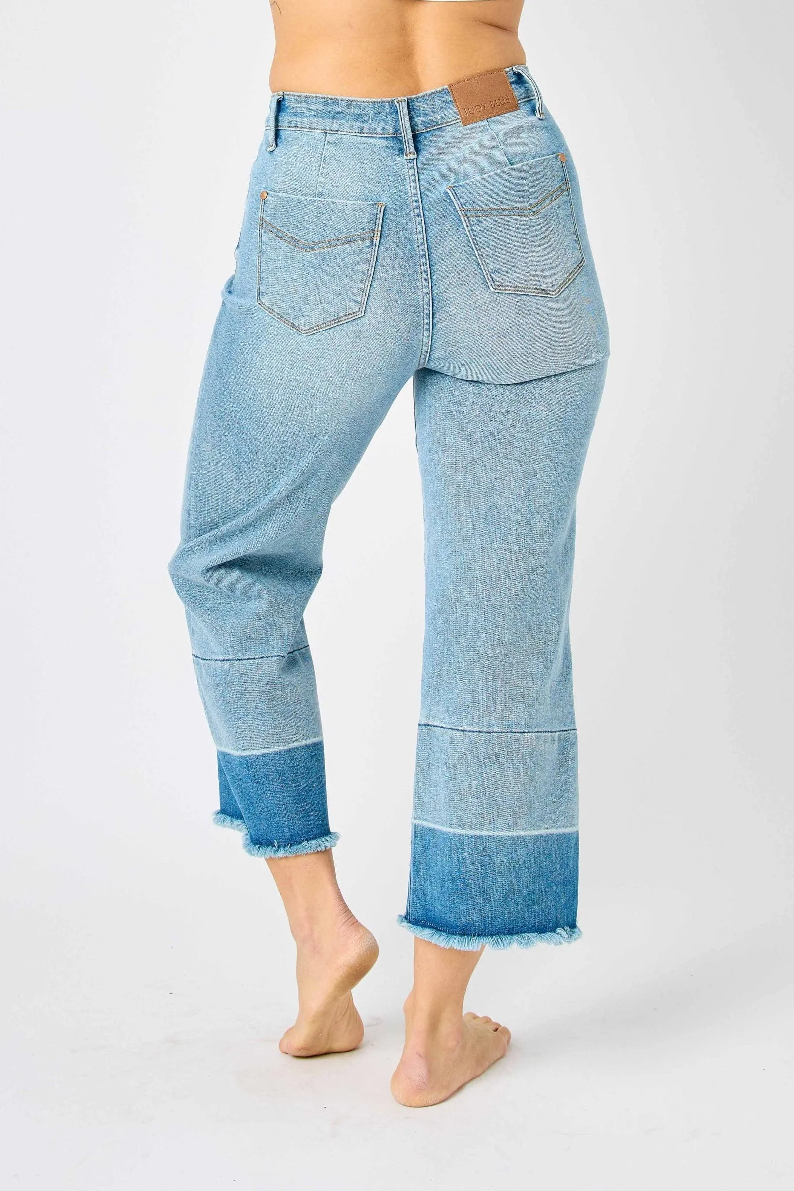 Release Hem Wide Crop by Judy Blue
