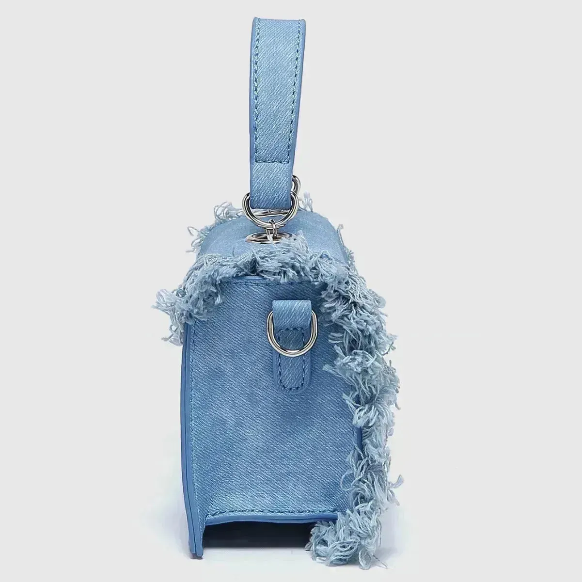 Retro Tassel Bag Denim Mini Crossbody denim bag