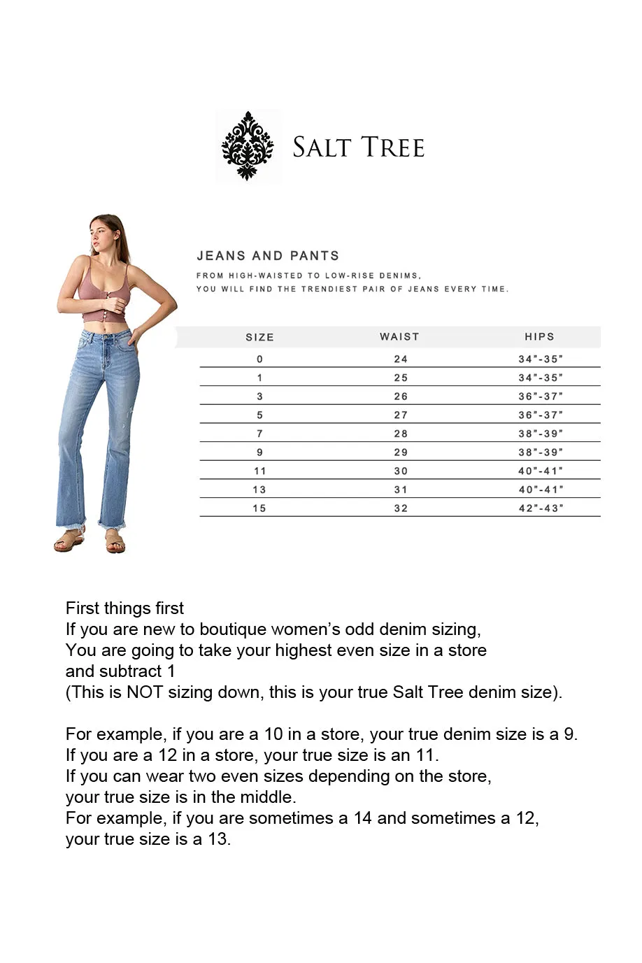 Risen Jeans - Mid Rise Basic Flare Jeans - RDP5740