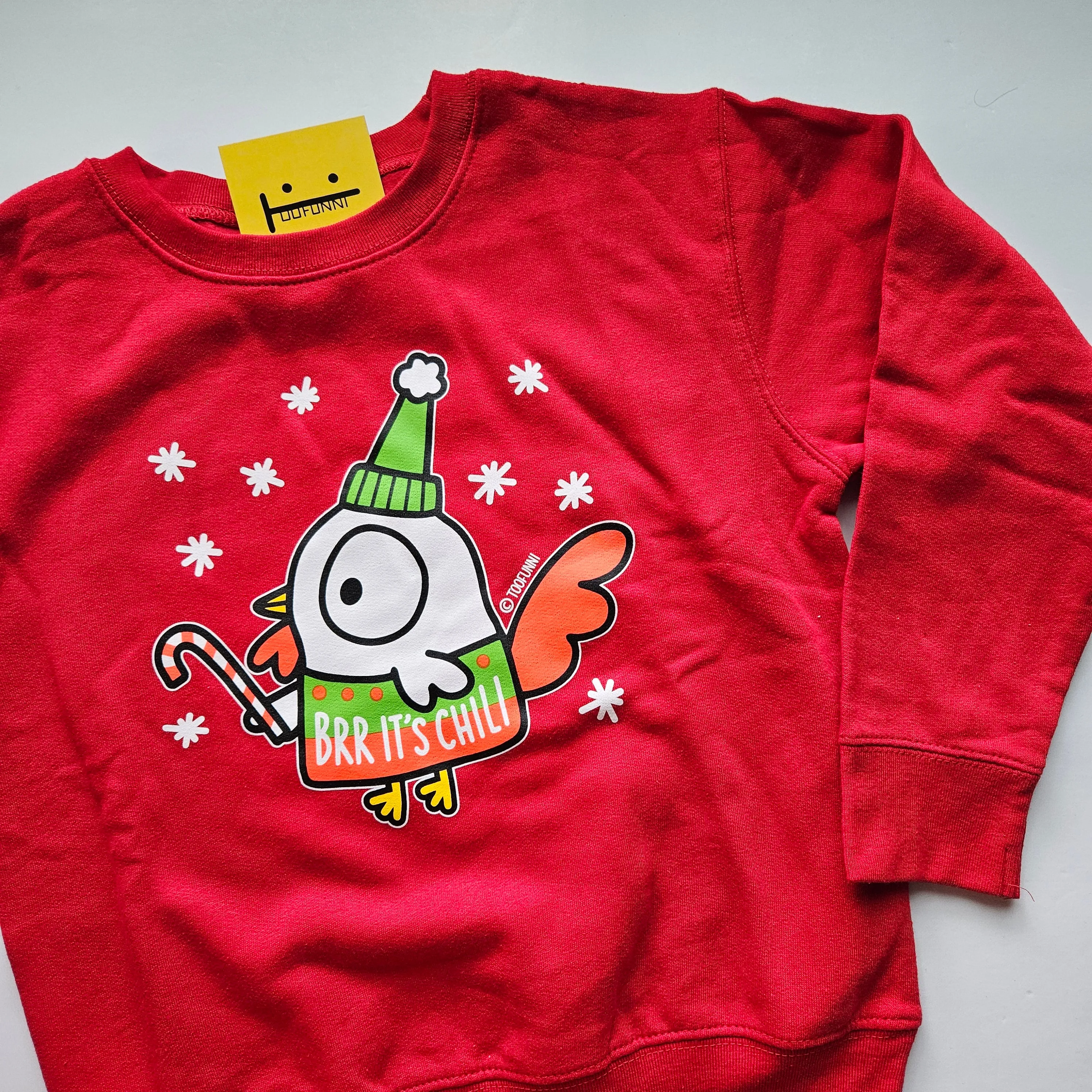 ROOSTER SAUCE - Red Toddler Crew - Size 7T