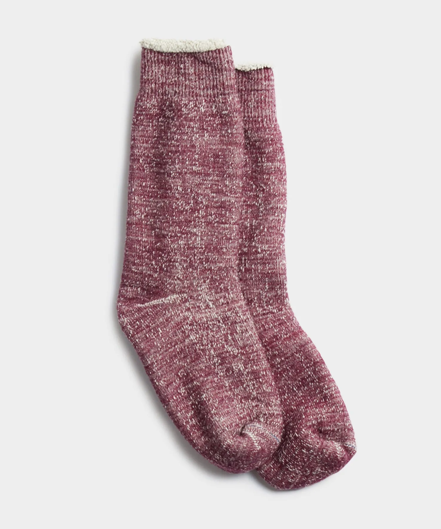 Rototo Double Face Crew Sock in Grape