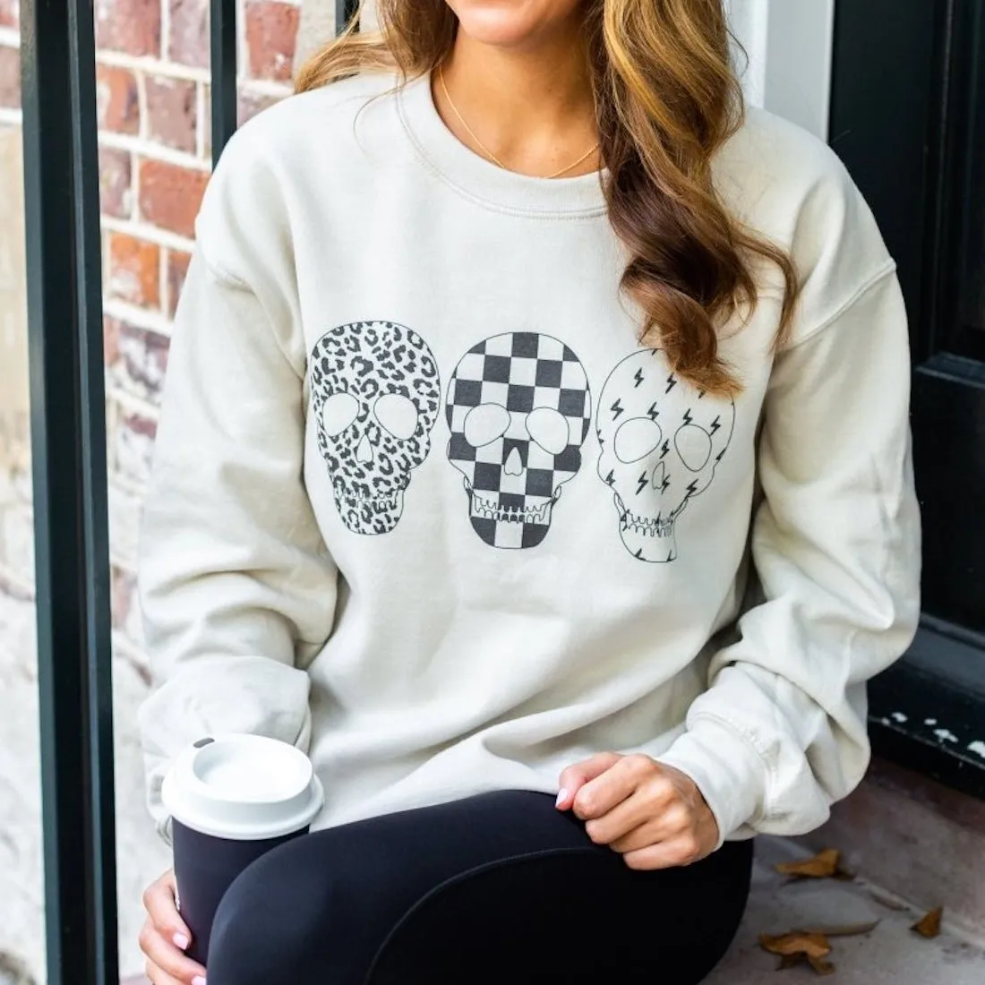 'Skulls' Crewneck Sweatshirt