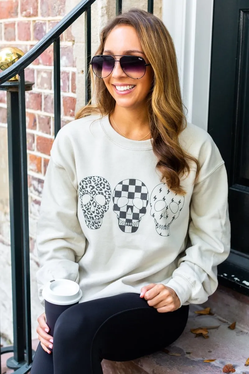 'Skulls' Crewneck Sweatshirt