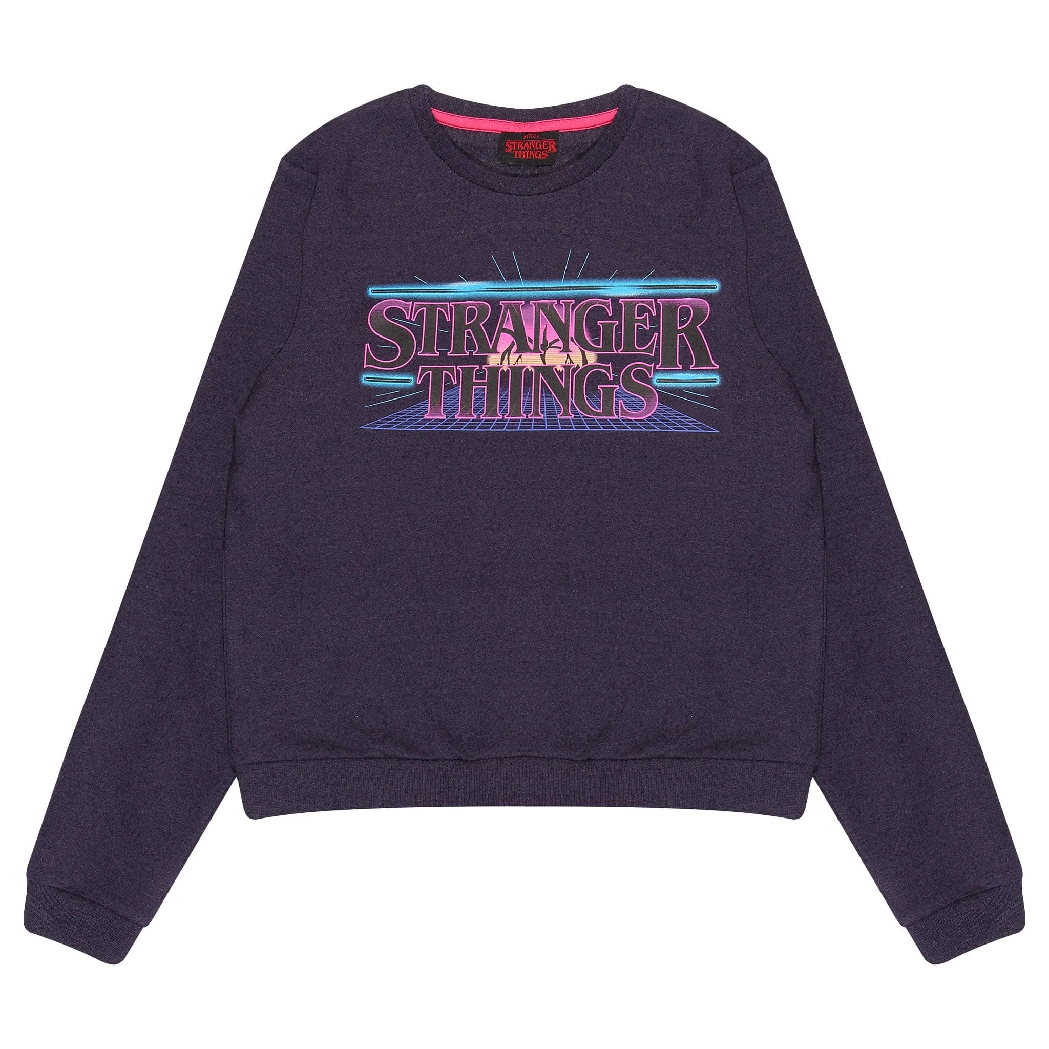 Stranger Things Girls Cropped Sweatshirt