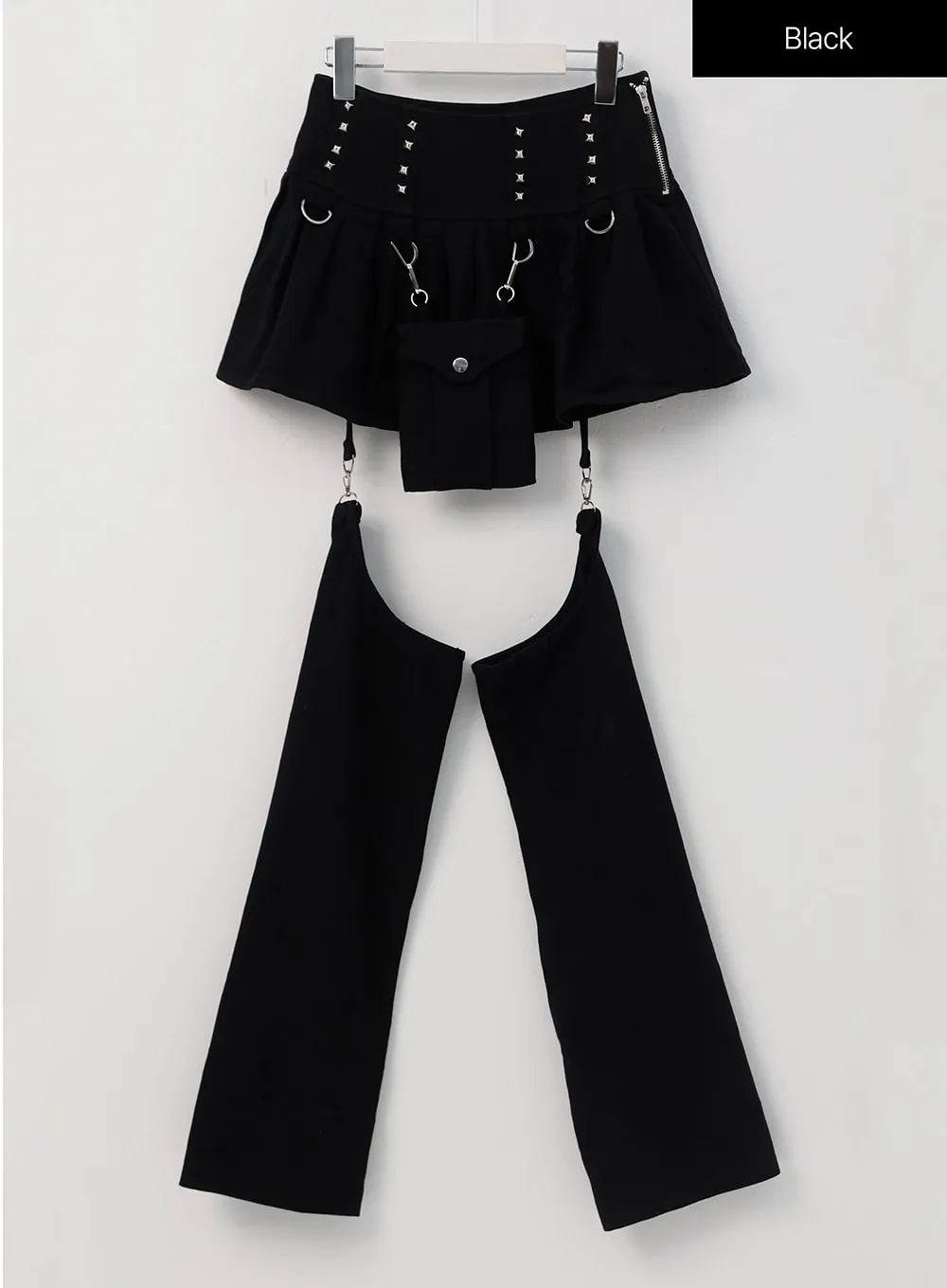 Studded Buckle Mini Skort IS322
