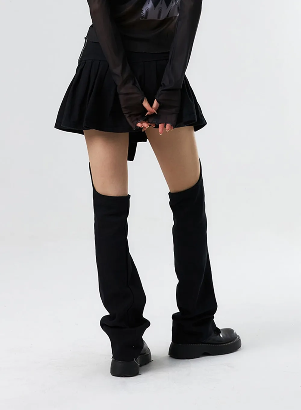 Studded Buckle Mini Skort IS322