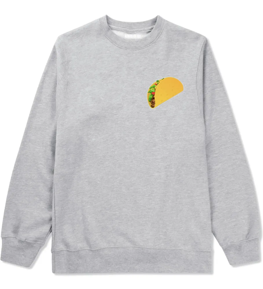 Taco Meme Chest Crewneck Sweatshirt