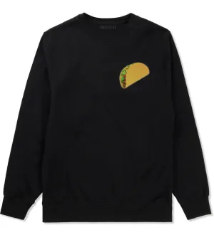 Taco Meme Chest Crewneck Sweatshirt