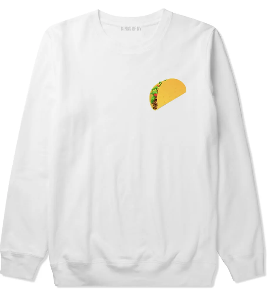 Taco Meme Chest Crewneck Sweatshirt
