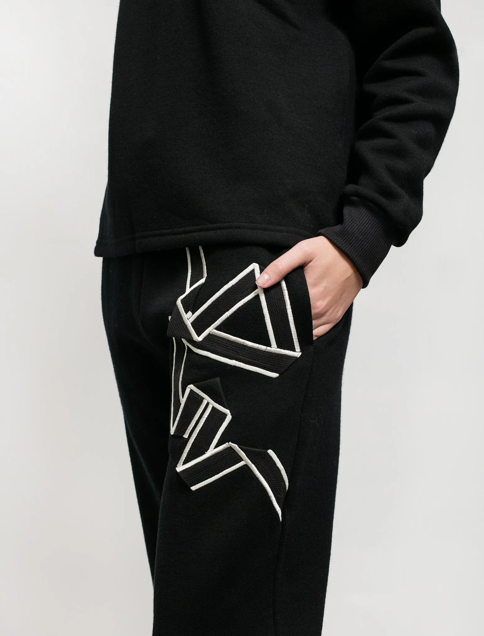 Tape Merino Crewneck Joggers