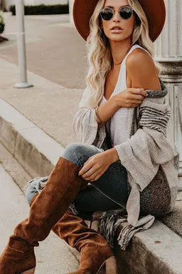 Tassel Knitted Women Cardigan Winter Outfits Coat