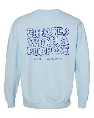 TEEK - Plus Size Created With Purpose Comfort Color Sweatshirt