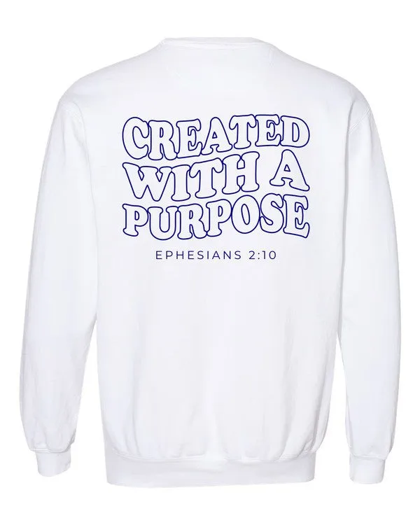 TEEK - Plus Size Created With Purpose Comfort Color Sweatshirt