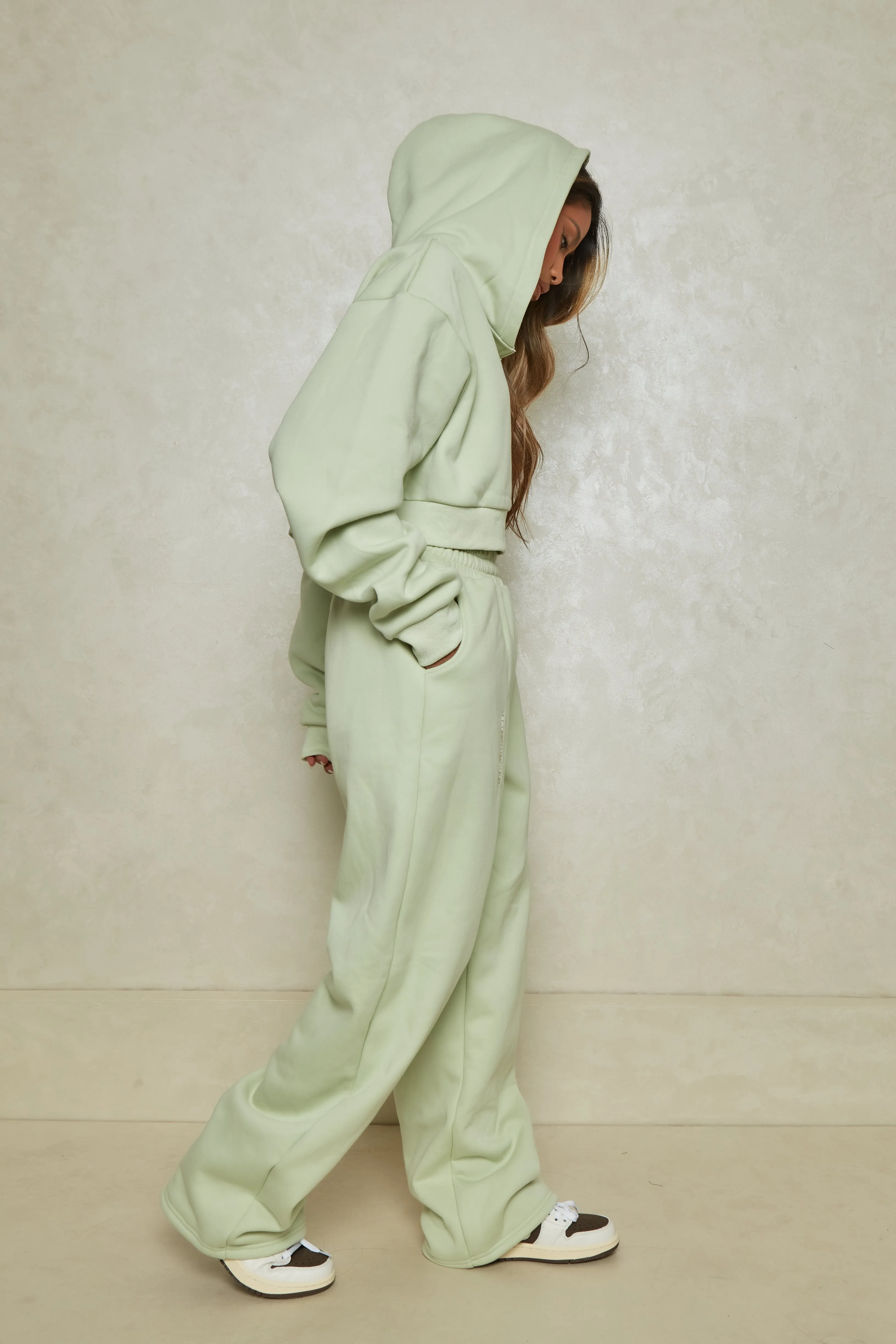 The Essentials Cropped Jacket - Sage