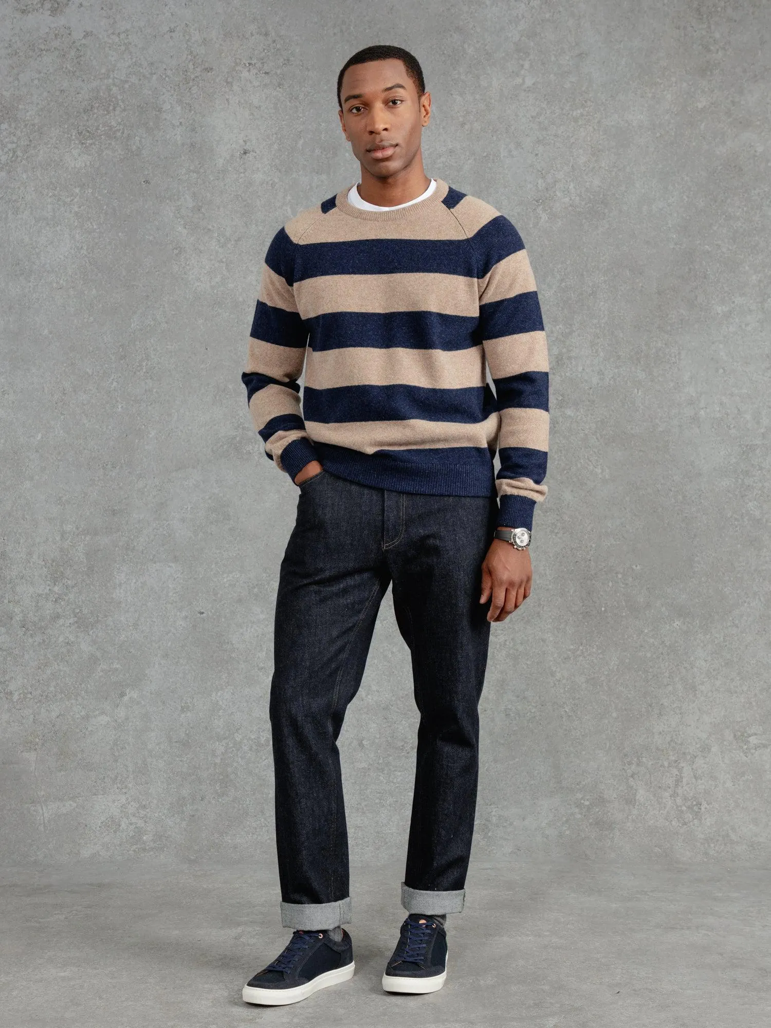 The Merino Wool Striped Sweatshirt