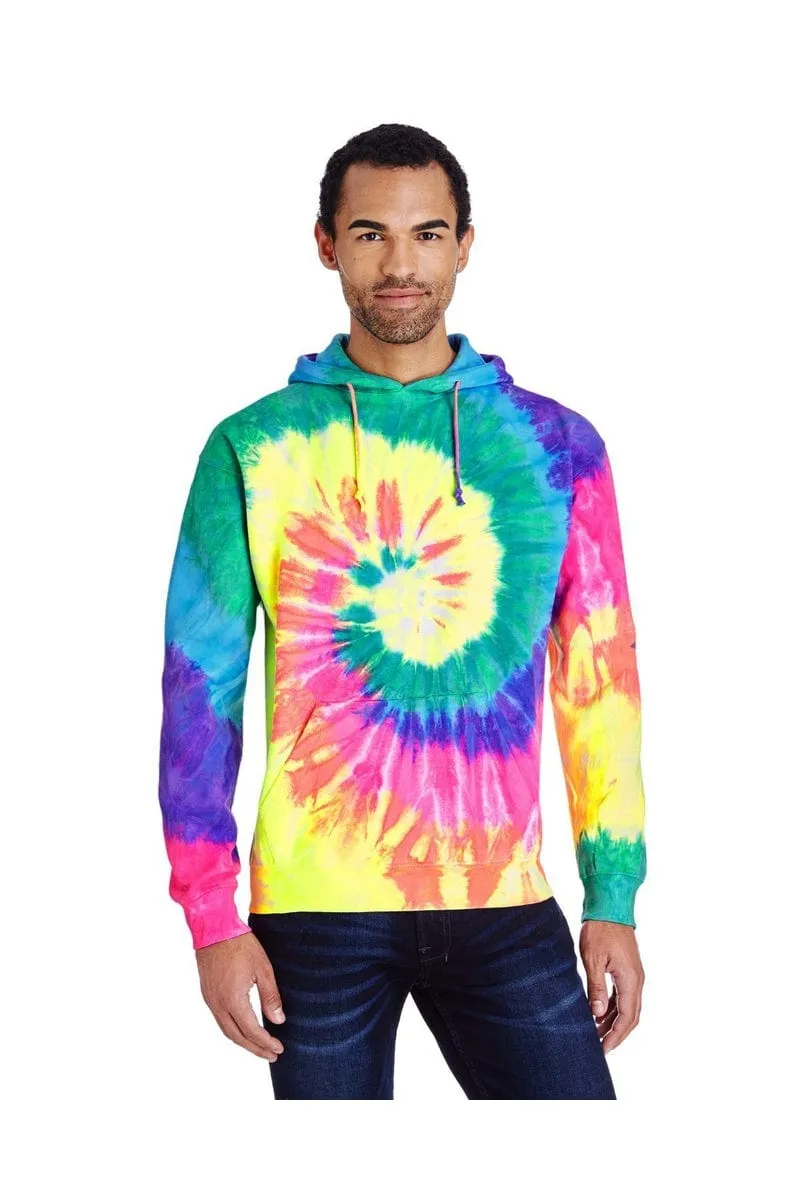 Tie-Dye CD877: Adult 8.5 oz. Tie-Dyed Pullover Hood