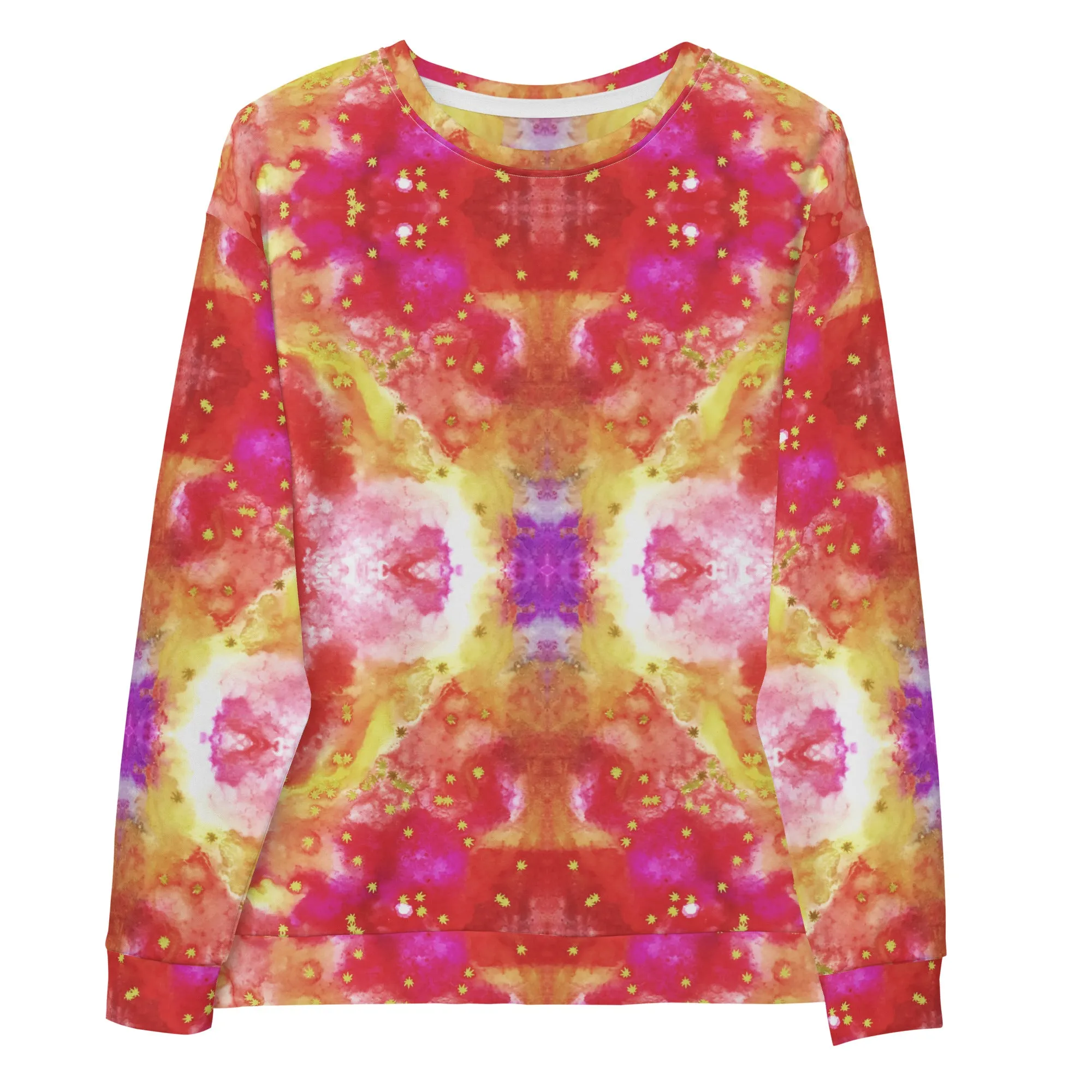 Unisex Crew Neck, Red Leaf