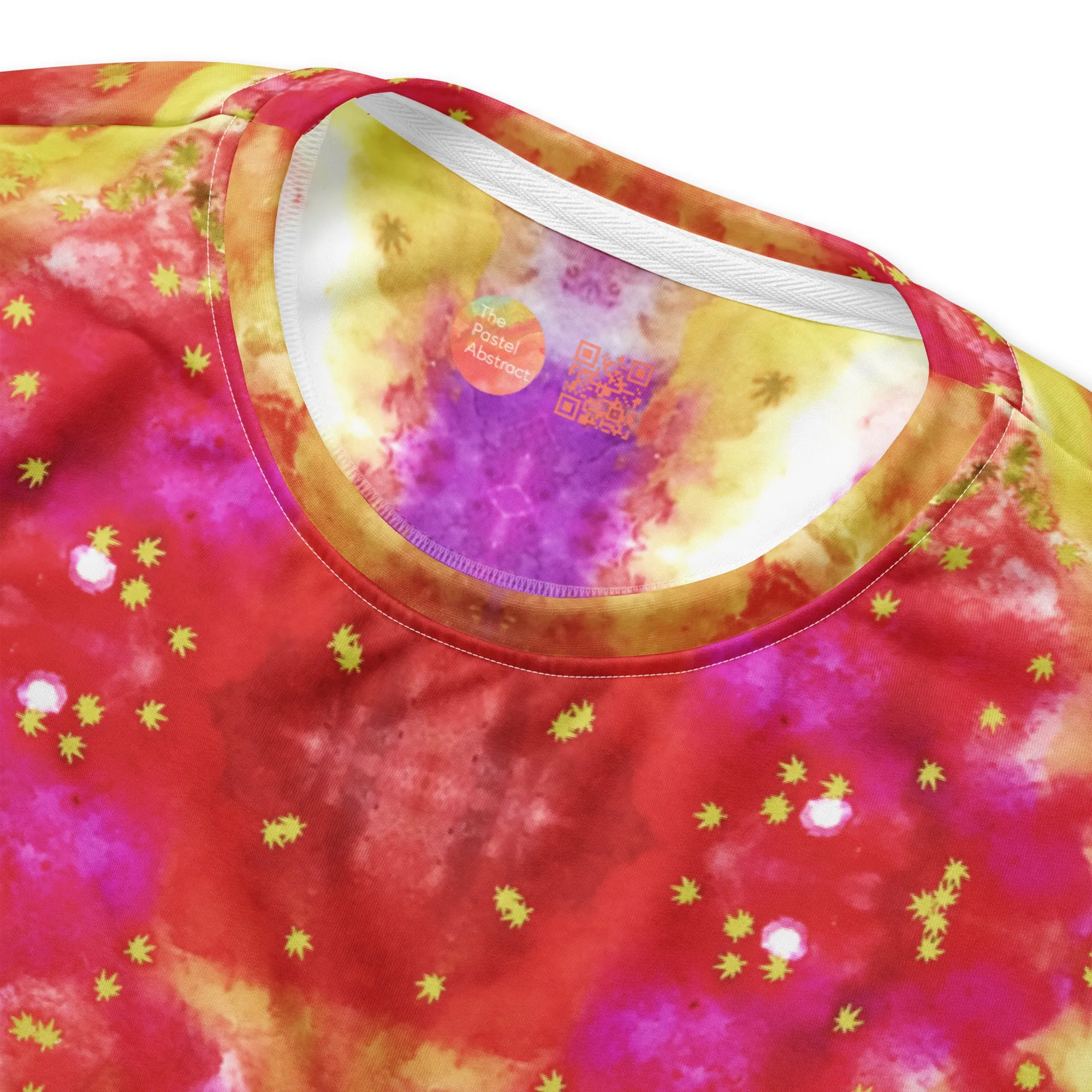 Unisex Crew Neck, Red Leaf