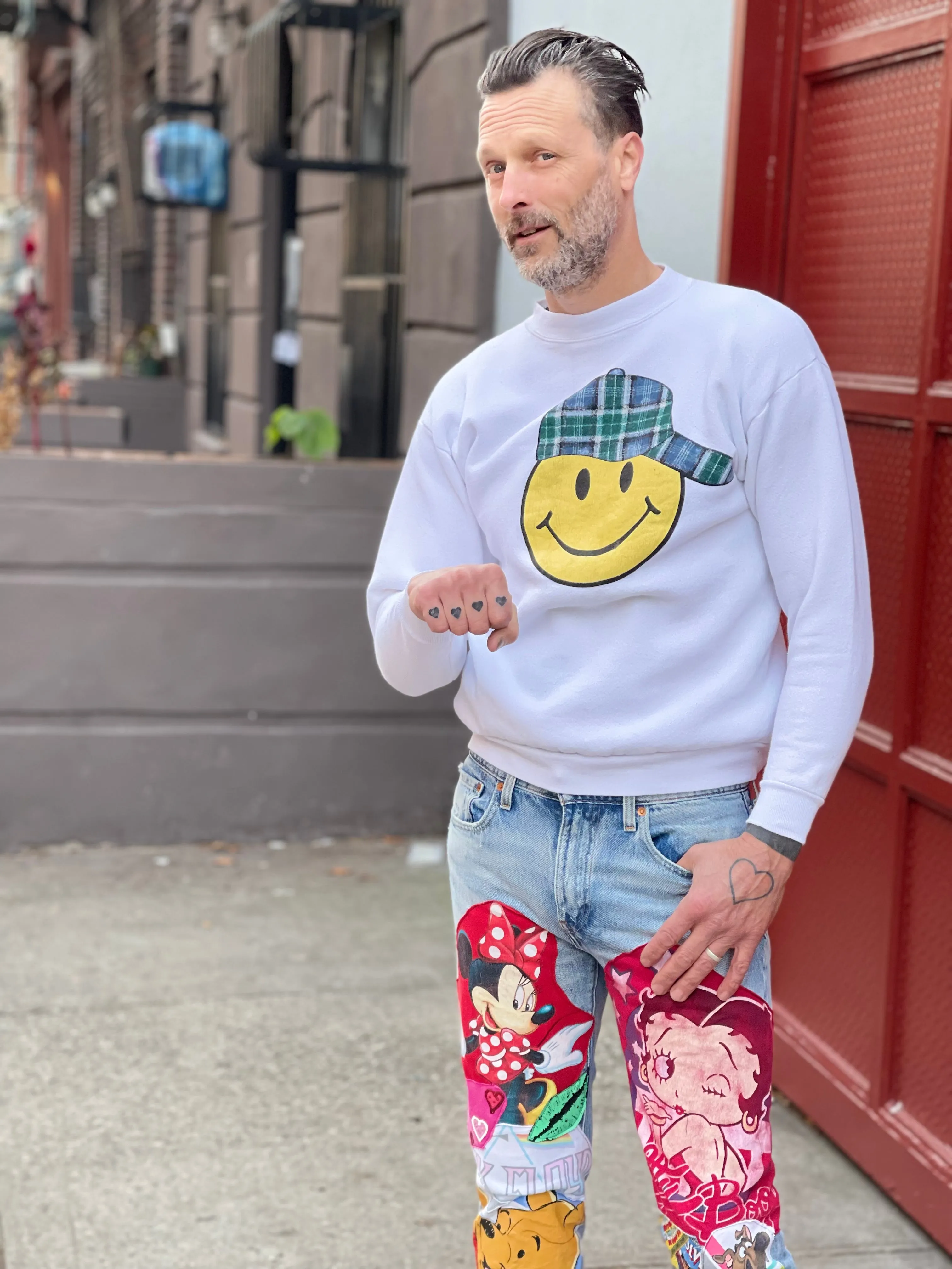 Vintage 90s Smiley Face Sweatshirt