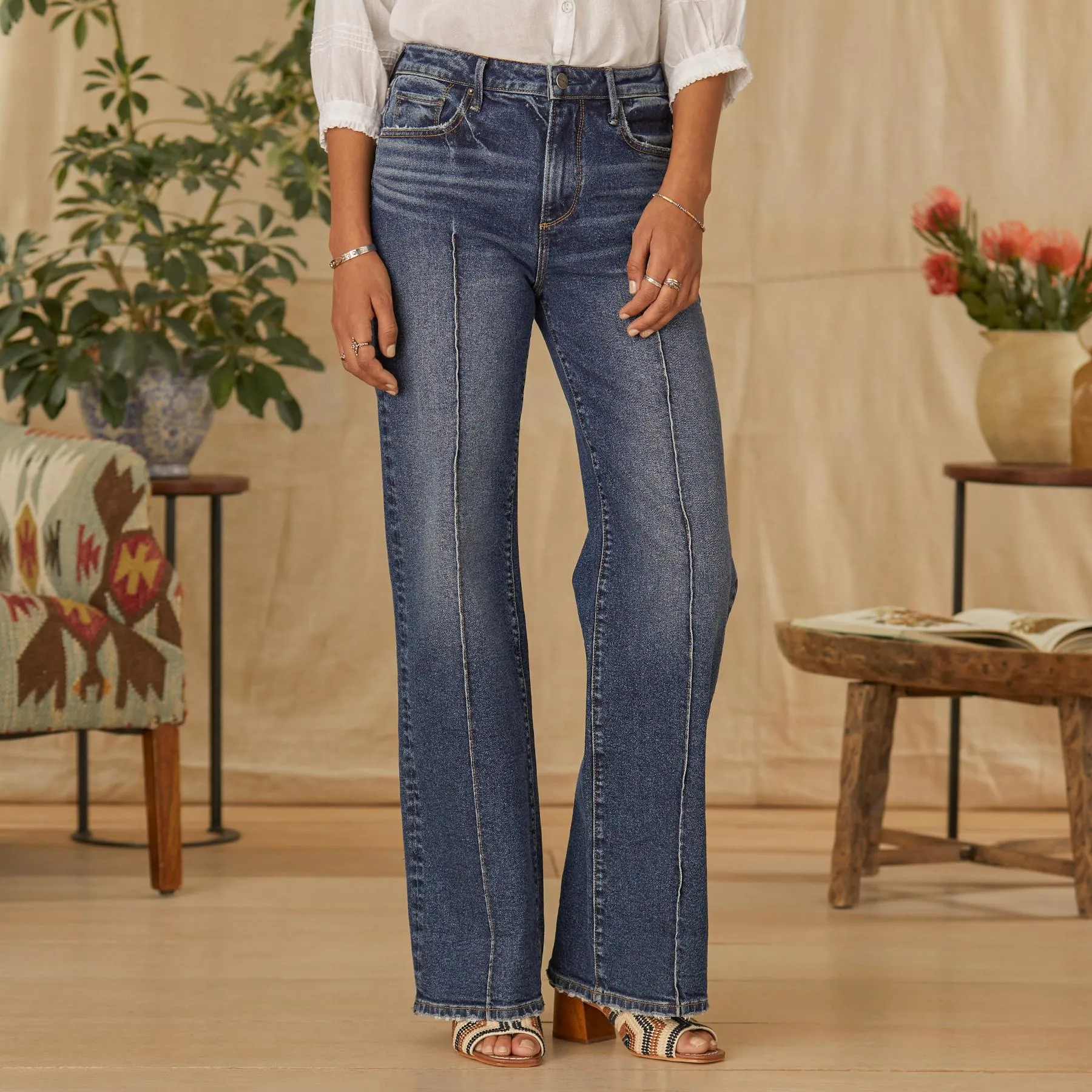 Vintage Pintuck Jeans
