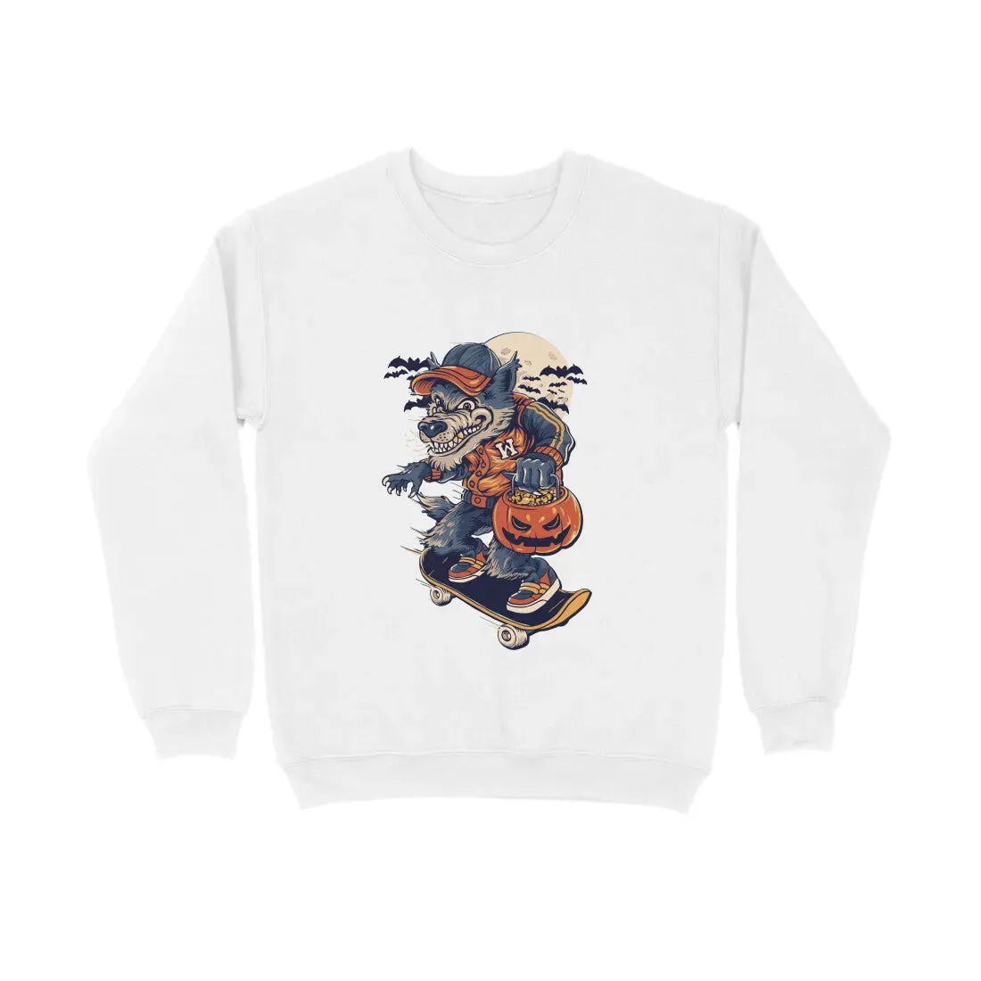 Wolf Graphic Print Unisex Sweatshirt