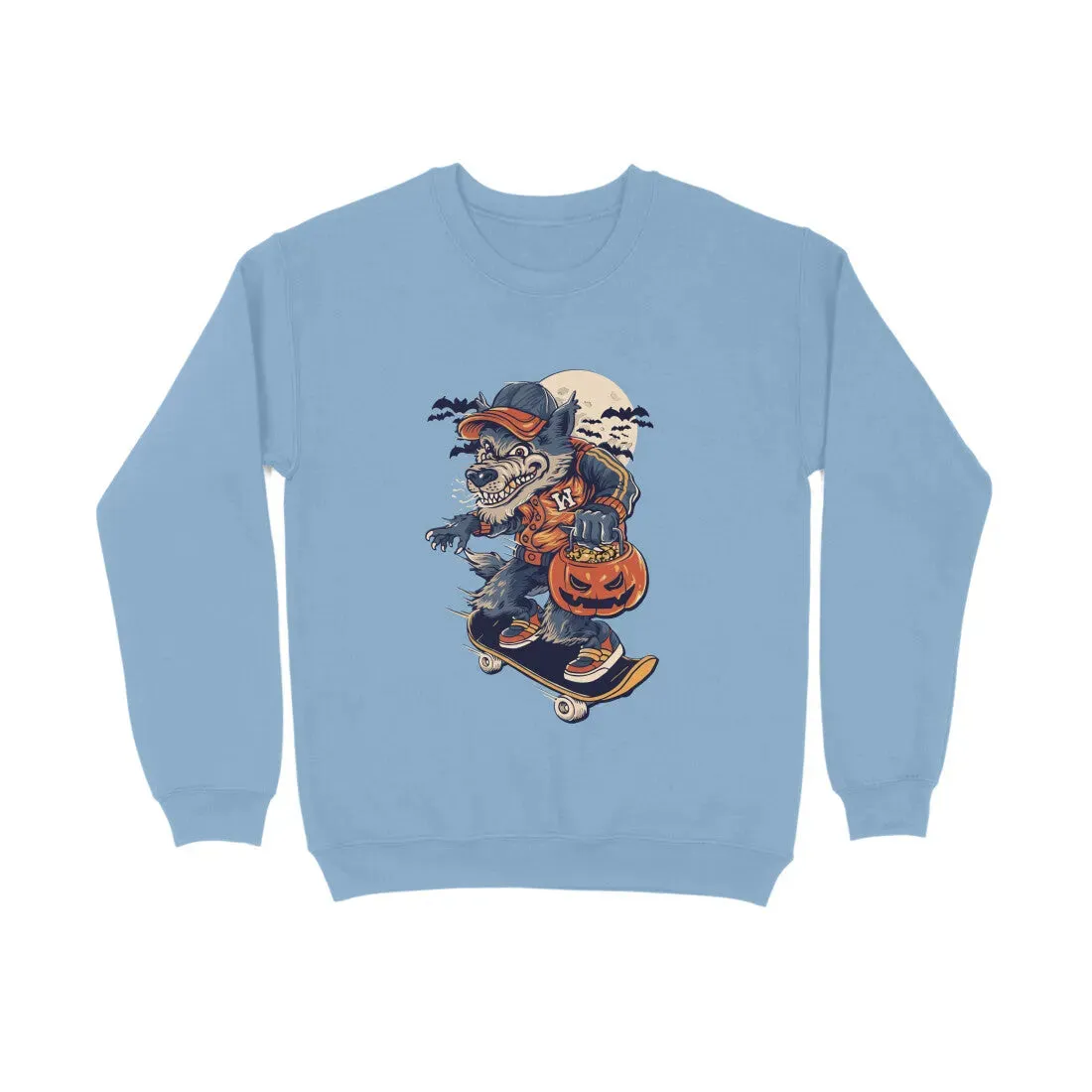 Wolf Graphic Print Unisex Sweatshirt