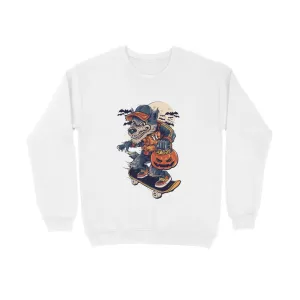 Wolf Graphic Print Unisex Sweatshirt