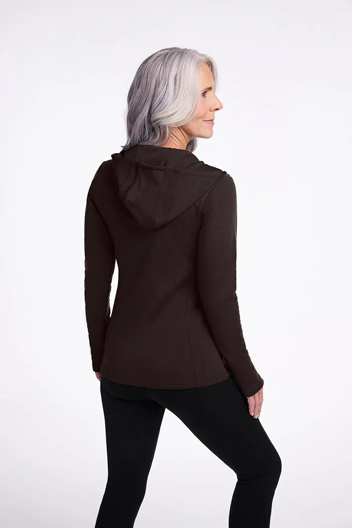 Zoey Zip Up Hoodie - French Roast