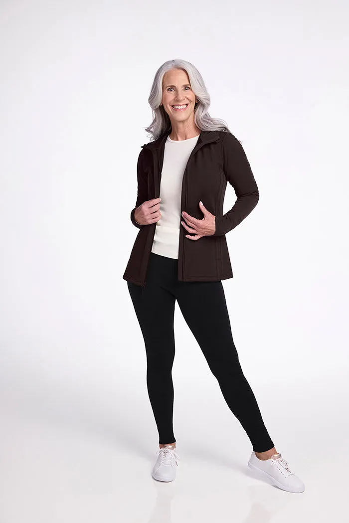 Zoey Zip Up Hoodie - French Roast